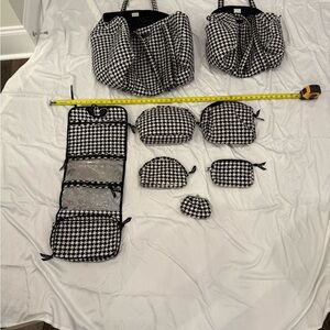 Vera Bradley Black Quilted Tote